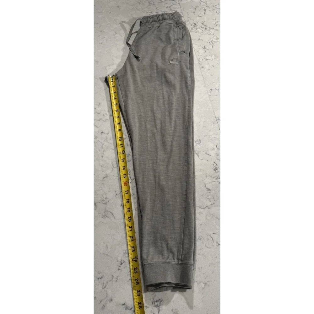 Nike Fleece Joggers Sweatpants Mens Medium Gray Cotton Athleisure Sportswear